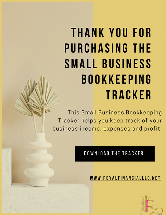 Small Business Bookkeeping Tracker